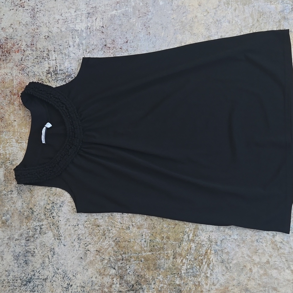 Black applique neck lined Craft&Barrow dress